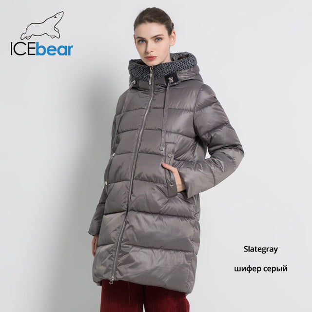 ICEbear 2019 New Winter Women's jacket Fashion Female Coat High Quality Woman coat Brand Apparel GWD19555I