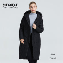 Load image into Gallery viewer, MIEGOFCE 2019 The New Winter Women Collection Jacket Winter Women Coat V-Shaped Collar With Hood That Will Protect From The Cold