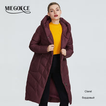 Load image into Gallery viewer, MIEGOFCE 2019 The New Winter Women Collection Jacket Winter Women Coat V-Shaped Collar With Hood That Will Protect From The Cold