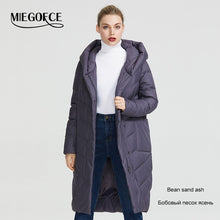 Load image into Gallery viewer, MIEGOFCE 2019 The New Winter Women Collection Jacket Winter Women Coat V-Shaped Collar With Hood That Will Protect From The Cold