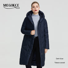 Load image into Gallery viewer, MIEGOFCE 2019 The New Winter Women Collection Jacket Winter Women Coat V-Shaped Collar With Hood That Will Protect From The Cold