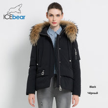 Load image into Gallery viewer, ICEbear 2019 New Winter Fur Collar Women&#39;s Jacket High Quality Warm Coat Stylish Woman Parkas Brand Apparel GWD19062I