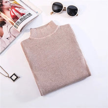 Load image into Gallery viewer, Marwin New-coming Autumn Winter Turtleneck Pullovers Sweaters Primer shirt long sleeve Short Korean Slim-fit tight sweater