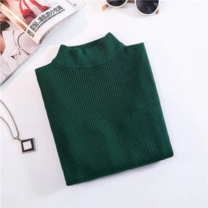 Marwin New-coming Autumn Winter Turtleneck Pullovers Sweaters Primer shirt long sleeve Short Korean Slim-fit tight sweater