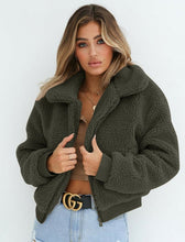 Load image into Gallery viewer, 2019 Winter New Arrival Women Fleece Parka Jacket Coat Ladies Tops Overcoat Outwear Thick Warm Teddy Bear Pocket Cardigan Coat