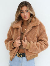 Load image into Gallery viewer, 2019 Winter New Arrival Women Fleece Parka Jacket Coat Ladies Tops Overcoat Outwear Thick Warm Teddy Bear Pocket Cardigan Coat