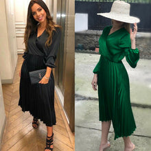 Load image into Gallery viewer, 2019 New Women&#39;s Three Quarter Sleeve High Low Cocktail Party Dress Maxi Long Dress party dresses robe femme