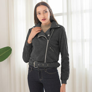 Autumn Women Basic Jackets 2019 Black Slim Lady Jacket Sweet Female Zipper Femme Outwear Plus Size Coats Long Sleeve Jackets 3XL