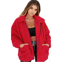 Load image into Gallery viewer, Autumn winter jacket female coat 2019 fashion korean style plus size women teddy fur coat female casual jacket woman pusheen