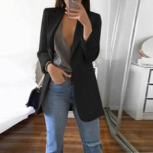 Load image into Gallery viewer, Fanbety 2019 Winter Autumn Women Casual Suit Coat Business Long Sleeve Jacket Outwear Office Ladies fashion plus size Slim  Coat