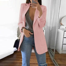 Load image into Gallery viewer, Fanbety 2019 Winter Autumn Women Casual Suit Coat Business Long Sleeve Jacket Outwear Office Ladies fashion plus size Slim  Coat