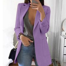 Load image into Gallery viewer, Fanbety 2019 Winter Autumn Women Casual Suit Coat Business Long Sleeve Jacket Outwear Office Ladies fashion plus size Slim  Coat