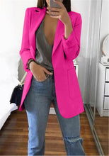 Load image into Gallery viewer, Fanbety 2019 Winter Autumn Women Casual Suit Coat Business Long Sleeve Jacket Outwear Office Ladies fashion plus size Slim  Coat