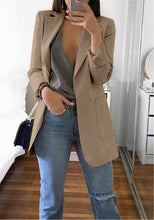 Load image into Gallery viewer, Fanbety 2019 Winter Autumn Women Casual Suit Coat Business Long Sleeve Jacket Outwear Office Ladies fashion plus size Slim  Coat