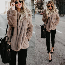 Load image into Gallery viewer, Fur basic women jacket warm casual winter autumn women coat 2019 fashion black spring short jackets coats female outwear CDR78