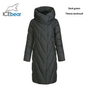 ICEbear 2019 new winter long women's down jacket fashion warm women's jacket brand women's clothing  GWD19149I