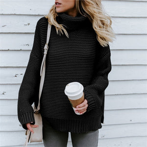 Winter Sweater Women Pullover Turtleneck Knitted Sweater Long Sleeve XL Plus Size Clothes Sueter Mujer Invierno 2019