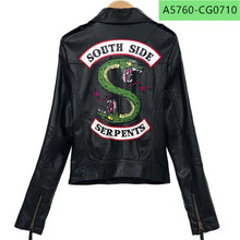 Load image into Gallery viewer, 2019 New Spring Riverdale Southside Jackets Serpent Fans Zipper PU Jacket Women Coats Slim fit Jacket Outwear Clothes coat Trend