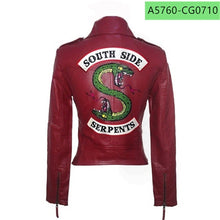 Load image into Gallery viewer, 2019 New Spring Riverdale Southside Jackets Serpent Fans Zipper PU Jacket Women Coats Slim fit Jacket Outwear Clothes coat Trend