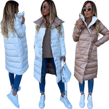 Load image into Gallery viewer, Women Double-sided Coat Winter Warm Long Jacket Casual Solid Colour Ladies Coat Outwear Cotton abrigos mujer invierno 2019 D20