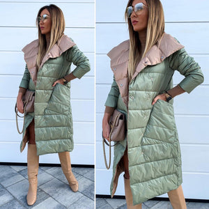 Women Double-sided Coat Winter Warm Long Jacket Casual Solid Colour Ladies Coat Outwear Cotton abrigos mujer invierno 2019 D20