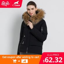 Load image into Gallery viewer, ICEbear 2019 New Winter Fur Collar Women&#39;s Jacket High Quality Warm Coat Stylish Woman Parkas Brand Apparel GWD19062I