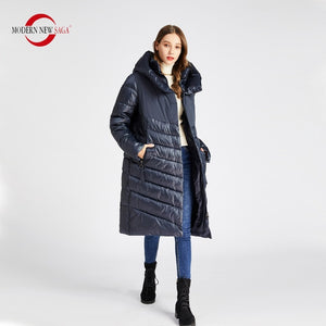 MODERN NEW SAGA 2019 Winter Coat Women Cotton Padded Coat Parka Femme Long Jacket Winter Women Coats And Jackets Winter Russian