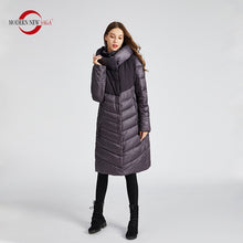 Load image into Gallery viewer, MODERN NEW SAGA 2019 Winter Coat Women Cotton Padded Coat Parka Femme Long Jacket Winter Women Coats And Jackets Winter Russian