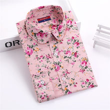 Load image into Gallery viewer, Dioufond Cotton Long Sleeve Women Blouses School Work Office Shirts Casual Tops Ladies Cherry Print Shirt Women Fashion Clothing